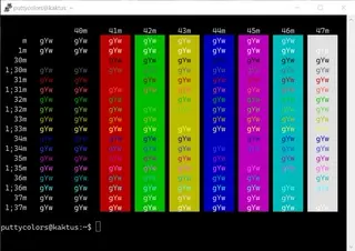 Apple Terminal PuTTY color scheme preview